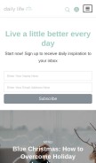 How dailylife.com looks like on a mobile device such as an iPhone.