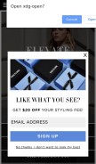How dailylook.com looks like on a mobile device such as an iPhone.