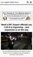 How dailynewslosangeles.com looks like on a mobile device such as an iPhone.