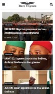 How dailynigerian.com looks like on a mobile device such as an iPhone.