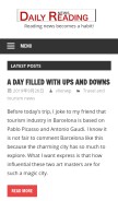 How dailyreadingnews.com looks like on a mobile device such as an iPhone.