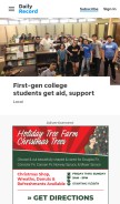 How dailyrecord.com looks like on a mobile device such as an iPhone.