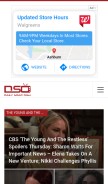 How dailysoapdish.com looks like on a mobile device such as an iPhone.
