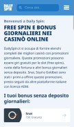 How dailyspin.it looks like on a mobile device such as an iPhone.