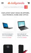 How dailysteals.com looks like on a mobile device such as an iPhone.