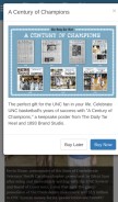 How dailytarheel.com looks like on a mobile device such as an iPhone.