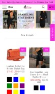 How daisydressforless.com looks like on a mobile device such as an iPhone.