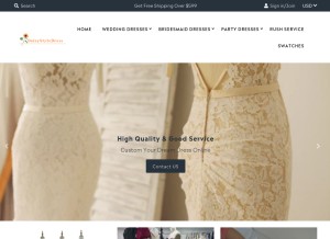 How daisystyledress.com looks like on a tablet such as an iPad.