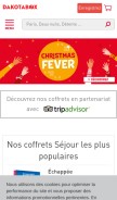 How dakotabox.fr looks like on a mobile device such as an iPhone.