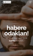 How daktilo.com looks like on a mobile device such as an iPhone.