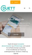 How daldata.no looks like on a mobile device such as an iPhone.