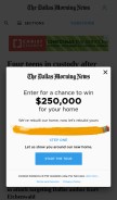 How dallasnews.com looks like on a mobile device such as an iPhone.
