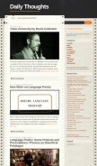 How dalythoughts.com looks like on a mobile device such as an iPhone.