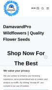 How damavandpro.co.uk looks like on a mobile device such as an iPhone.