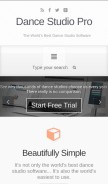 How dancestudio-pro.com looks like on a mobile device such as an iPhone.