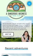 How dangerous-business.com looks like on a mobile device such as an iPhone.