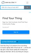 How danhbacongty.net looks like on a mobile device such as an iPhone.