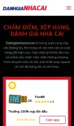 How danhgianhacai.com looks like on a mobile device such as an iPhone.