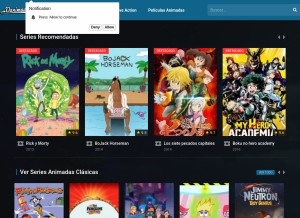How danimados.com looks like on a tablet such as an iPad.