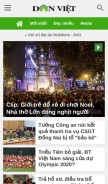 How danviet.vn looks like on a mobile device such as an iPhone.