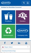 How dart.biz looks like on a mobile device such as an iPhone.