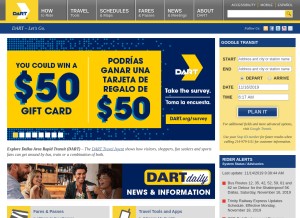How dart.org looks like on a tablet such as an iPad.