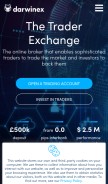 How darwinex.com looks like on a mobile device such as an iPhone.