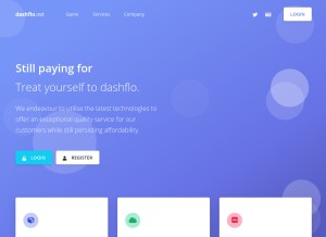 How dashflo.net looks like on a tablet such as an iPad.