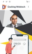 How dashingwebtech.in looks like on a mobile device such as an iPhone.