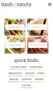 How dashofsanity.com looks like on a mobile device such as an iPhone.