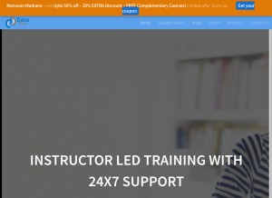 How data-flair.training looks like on a tablet such as an iPad.