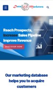 How datamarketersgroup.com looks like on a mobile device such as an iPhone.