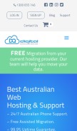 How dataquestdigital.com.au looks like on a mobile device such as an iPhone.