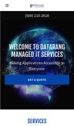 How datarang.com looks like on a mobile device such as an iPhone.
