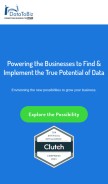 How datatobiz.com looks like on a mobile device such as an iPhone.