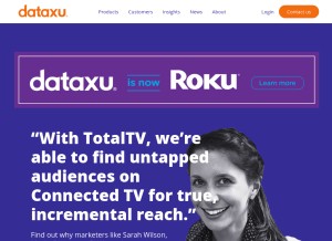 How dataxu.com looks like on a tablet such as an iPad.