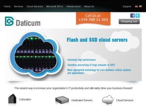 How daticum.com looks like on a tablet such as an iPad.