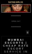 How datinggirlss.com looks like on a mobile device such as an iPhone.