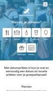 How datumprikker.nl looks like on a mobile device such as an iPhone.