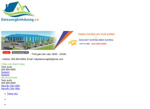 How datxuongbinhduong.vn looks like on a tablet such as an iPad.