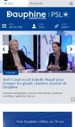 How dauphine.fr looks like on a mobile device such as an iPhone.