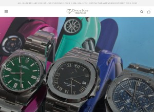How davidandsonstimepieces.com looks like on a tablet such as an iPad.