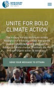 How davidsuzuki.org looks like on a mobile device such as an iPhone.