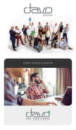 How davogroup.be looks like on a mobile device such as an iPhone.