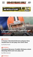 How dawgpounddaily.com looks like on a mobile device such as an iPhone.