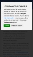 How daxia.es looks like on a mobile device such as an iPhone.