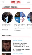 How daytimeconfidential.com looks like on a mobile device such as an iPhone.