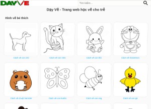 How dayve.vn looks like on a tablet such as an iPad.