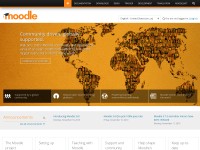 Desktop screenshot for moodle.org