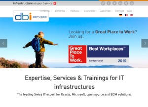 How dbi-services.com looks like on a tablet such as an iPad.